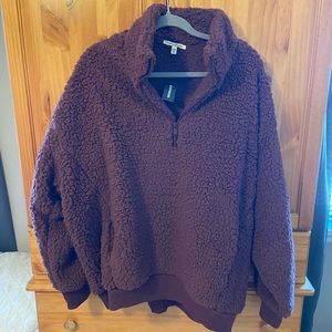 Express Burgundy Sherpa